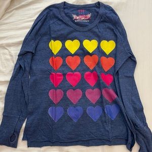 Kids long sleeve with cute heart pattern